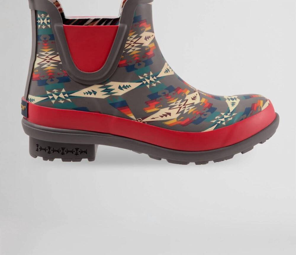 NEW PENDLETON women's tucson rain boots in grey chelsea - Picture 2 of 6